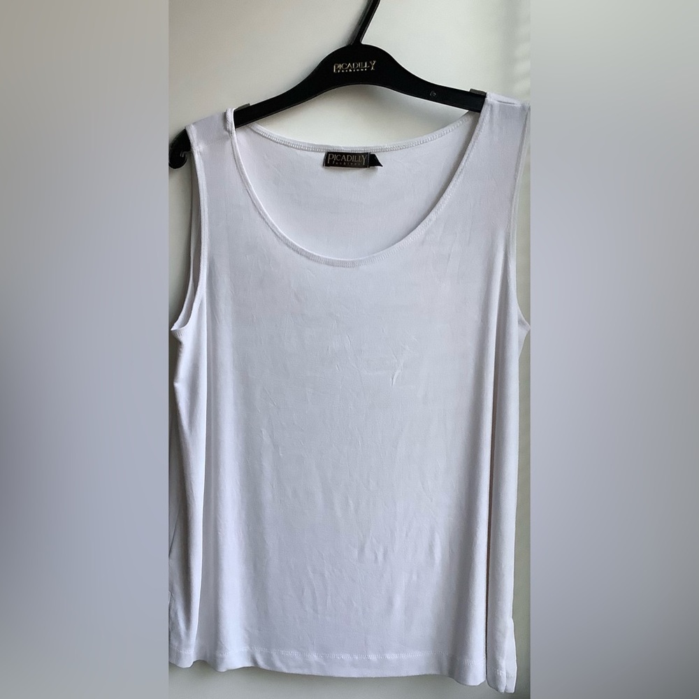 Vintage TLC blue-white jersey oversized tunic tank top